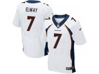 Men Nike NFL Denver Broncos #7 John Elway Authentic Elite Road White New Jersey