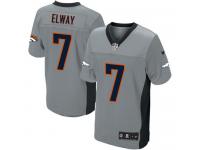 Men Nike NFL Denver Broncos #7 John Elway Grey Shadow Limited Jersey