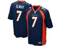 Men Nike NFL Denver Broncos #7 John Elway Navy Blue Game Jersey