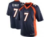 Men Nike NFL Denver Broncos #7 John Elway Navy Blue Limited Jersey