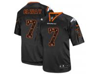 Men Nike NFL Denver Broncos #7 John Elway New Lights Out Black Limited Jersey