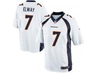 Men Nike NFL Denver Broncos #7 John Elway Road White Limited Jersey