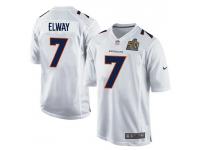 Men Nike NFL Denver Broncos #7 John Elway Super Bowl 50 Game White Jersey