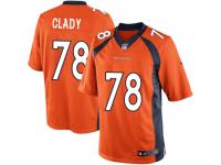 Men Nike NFL Denver Broncos #78 Ryan Clady Home Orange Limited Jersey