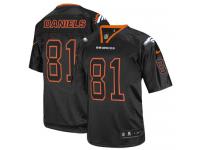 Men Nike NFL Denver Broncos #81 Owen Daniels Lights Out Black Limited Jersey