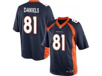 Men Nike NFL Denver Broncos #81 Owen Daniels Navy Blue Limited Jersey