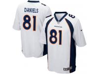 Men Nike NFL Denver Broncos #81 Owen Daniels Road White Game Jersey