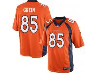 Men Nike NFL Denver Broncos #85 Virgil Green Home Orange Limited Jersey