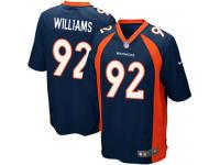 Men Nike NFL Denver Broncos #92 Sylvester Williams Navy Blue Game Jersey