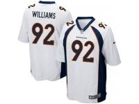 Men Nike NFL Denver Broncos #92 Sylvester Williams Road White Game Jersey