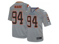 Men Nike NFL Denver Broncos #94 DeMarcus Ware Lights Out Grey Limited Jersey