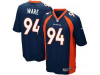 Men Nike NFL Denver Broncos #94 DeMarcus Ware Navy Blue Game Jersey