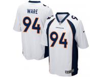 Men Nike NFL Denver Broncos #94 DeMarcus Ware Road White Game Jersey