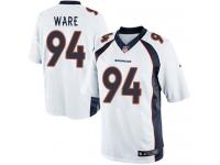 Men Nike NFL Denver Broncos #94 DeMarcus Ware Road White Limited Jersey