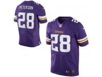 Men Nike NFL Minnesota Vikings Adrian Peterson Authentic Elite Player Purple Jersey