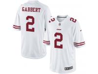 Men Nike NFL San Francisco 49ers #2 Blaine Gabbert Road White Limited Jersey