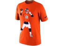 Men Peyton Manning Denver Broncos Nike Silhouette T-Shirt - Orange