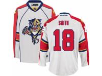 Men Reebok Florida Panthers #18 Reilly Smith Premier White Away NHL Jersey