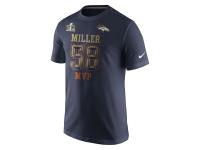 Men Von Miller Denver Broncos Nike Super Bowl 50 Champions Game MVP Name & Number T-Shirt - Navy