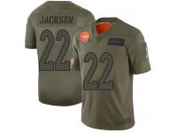 Men's #22 Limited Kareem Jackson Camo Football Jersey Denver Broncos 2019 Salute to Service