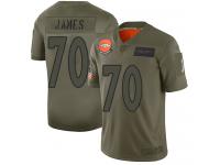 Men's #70 Limited Ja'Wuan James Camo Football Jersey Denver Broncos 2019 Salute to Service