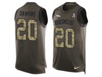 Men's Brian Dawkins #20 Nike Green Jersey - NFL Denver Broncos Salute to Service Tank Top