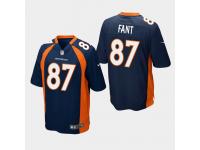 Men's Broncos #87 Noah Fant 2019 NFL Draft Game Jersey - Navy