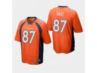 Men's Broncos #87 Noah Fant 2019 NFL Draft Game Jersey - Orange