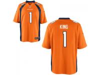 Men's Denver Broncos #1 Marquette King Nike Orange Game Jersey