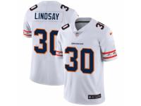 Men's Denver Broncos #30 Phillip Lindsay White Team Logo Cool Edition Jersey