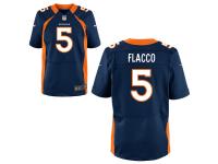 Men's Denver Broncos Joe Flacco Nike Navy Blue Elite Jersey