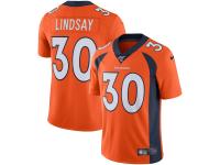 Men's Denver Broncos Phillip Lindsay Nike Orange NFL 100 Vapor Limited Jersey