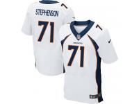 Men's Elite Donald Stephenson White Jersey Road #71 NFL Denver Broncos Nike