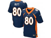 Men's Elite Jake Butt #80 Nike Navy Blue Alternate Jersey - NFL Denver Broncos