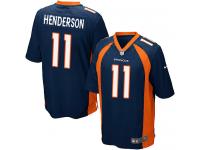 Men's Game Carlos Henderson #11 Nike Navy Blue Alternate Jersey - NFL Denver Broncos