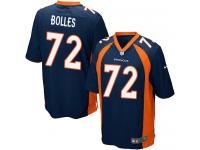 Men's Game Garett Bolles #72 Nike Navy Blue Alternate Jersey - NFL Denver Broncos