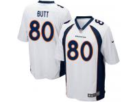 Men's Game Jake Butt #80 Nike White Road Jersey - NFL Denver Broncos