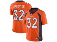 Men's Limited Andy Janovich #32 Nike Orange Home Jersey - NFL Denver Broncos Vapor Untouchable