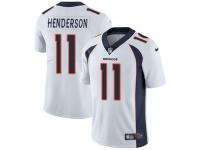 Men's Limited Carlos Henderson #11 Nike White Road Jersey - NFL Denver Broncos Vapor Untouchable