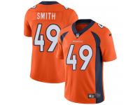 Men's Limited Dennis Smith #49 Nike Orange Home Jersey - NFL Denver Broncos Vapor Untouchable