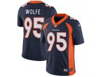 Men's Limited Derek Wolfe #95 Nike Navy Blue Alternate Jersey - NFL Denver Broncos Vapor