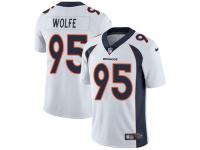 Men's Limited Derek Wolfe #95 Nike White Road Jersey - NFL Denver Broncos Vapor Untouchable