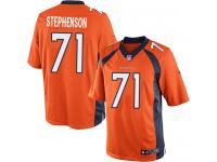 Men's Limited Donald Stephenson Orange Jersey Home #71 NFL Denver Broncos Nike