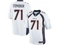 Men's Limited Donald Stephenson White Jersey Road #71 NFL Denver Broncos Nike