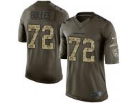 Men's Limited Garett Bolles #72 Nike Green Jersey - NFL Denver Broncos Salute to Service