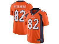 Men's Limited Jeff Heuerman #82 Nike Orange Home Jersey - NFL Denver Broncos Vapor Untouchable