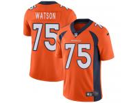 Men's Limited Menelik Watson #75 Nike Orange Home Jersey - NFL Denver Broncos Vapor Untouchable