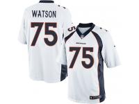 Men's Limited Menelik Watson #75 Nike White Road Jersey - NFL Denver Broncos