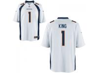 Men's Nike Denver Broncos #1 Marquette King Game White Jersey