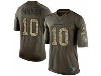 Men's Nike Denver Broncos #10 Emmanuel Sanders Limited Green Salute to Service NFL Jersey